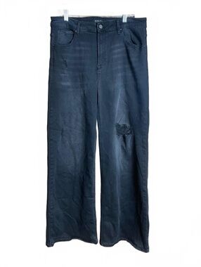 Wild Oak Boutique X Risen black distressed jeans 1X
